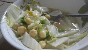 Ni sup teratai dgn kobis putih panjang.. Setiap apa kita makan sebenarnya jika anda pandai mengenali badan ia akan memberikan reaksi selepas 5jam..