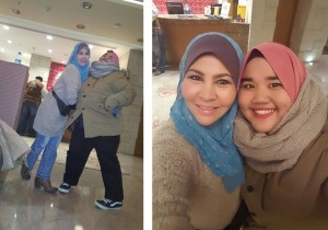 Fatin sangat ceria orangnya.. Penghibur betul dia ni.. Kami di Kapodokya Hotel Double Tree.. Sejuk..